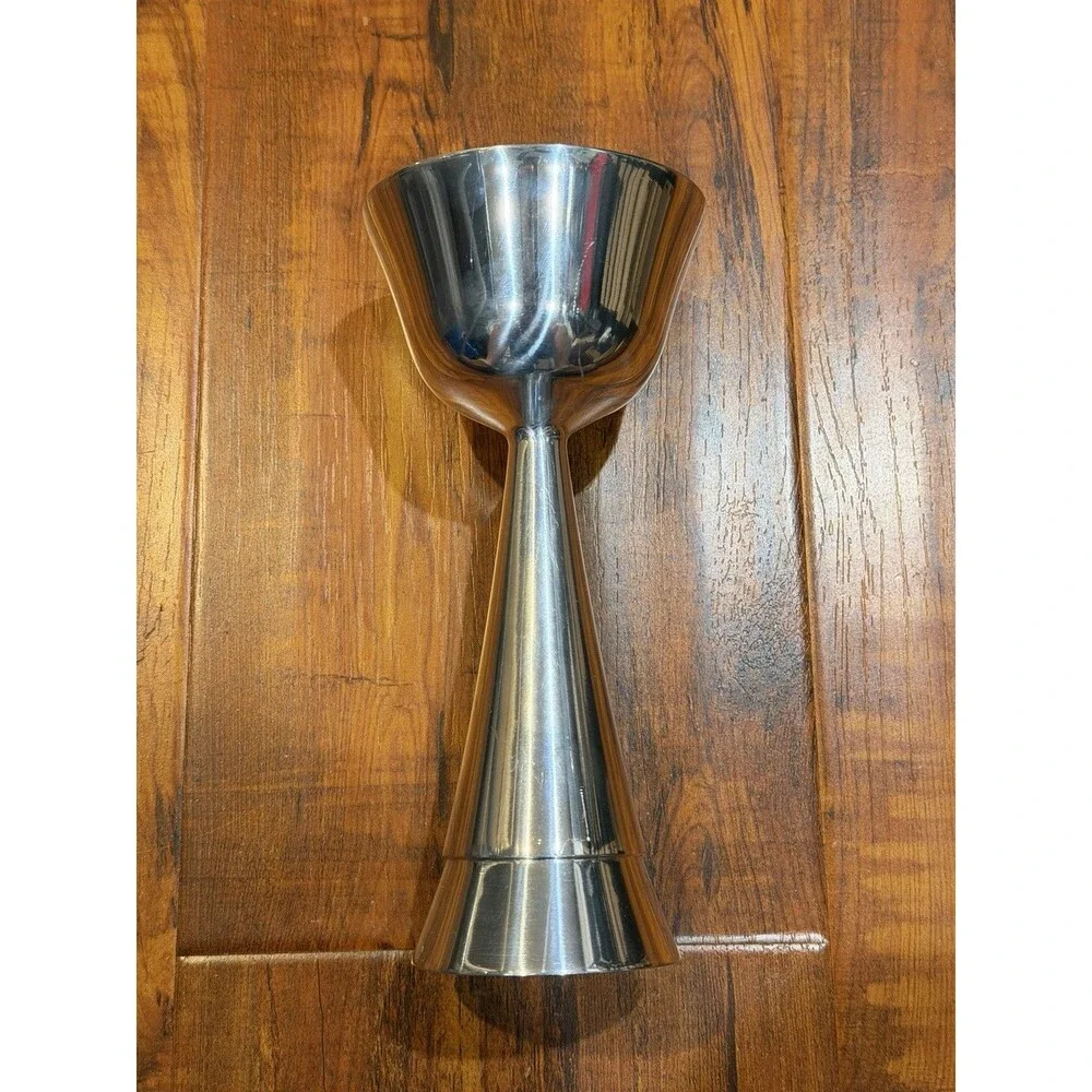 Vintage 2003 Nambe Marilyn Davidson 6250 Silver-Tone Metal Kiddush Cup